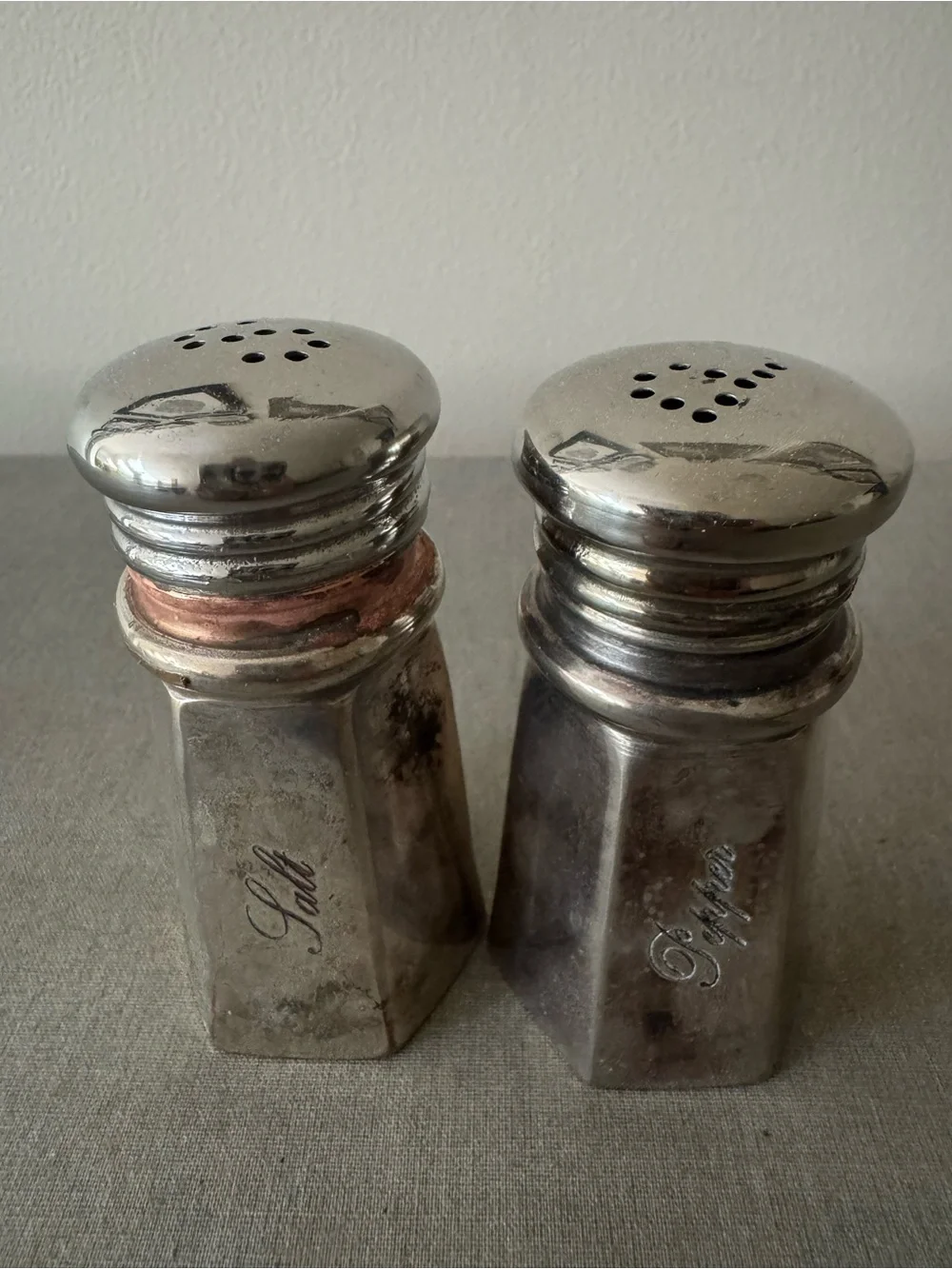 Pottery Barn Silver-plated Salt & Pepper Shakers from 2020s